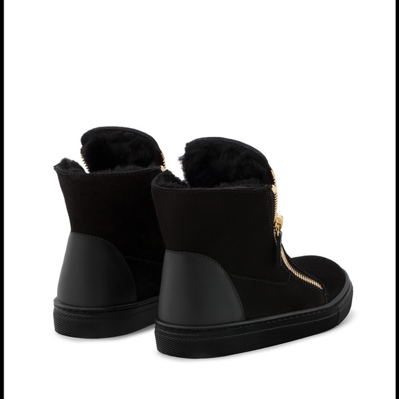 giuseppe zanotti NEW merino lined suede trainers - Picture 5 of 8